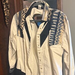 Women's Rough Rider button down with cut outs